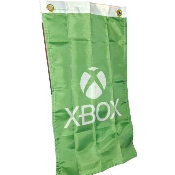 XBOX FLAG Game Room Play Cave Video Game Merchandise 12" X 22" - Picture 1 of 4